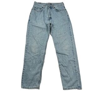 Vintage Gap Denim Jeans Mens 32x30 (fits 29x29) Loose Fit 90s Button Fly USA